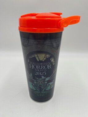 Halloween Horror Nights Tumbler Cup 2025 Universal Studios Souvenir with Lid